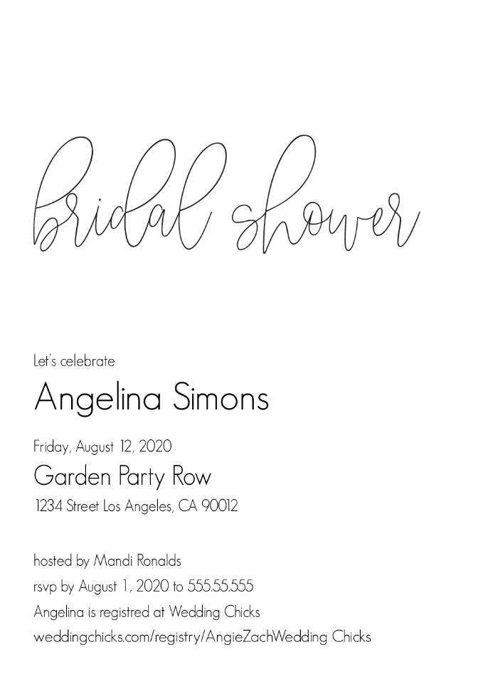 Simply Modern Bridal Shower