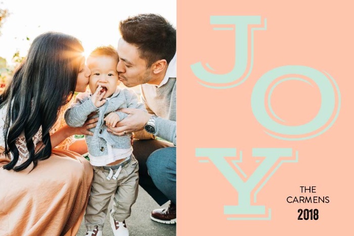 Free Printable Joy Holiday Card