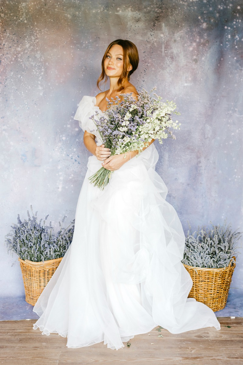 lavender wedding portrait ideas