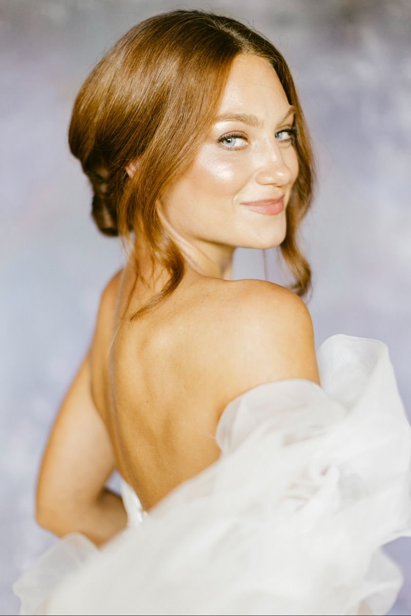 soft bridal updo ideas
