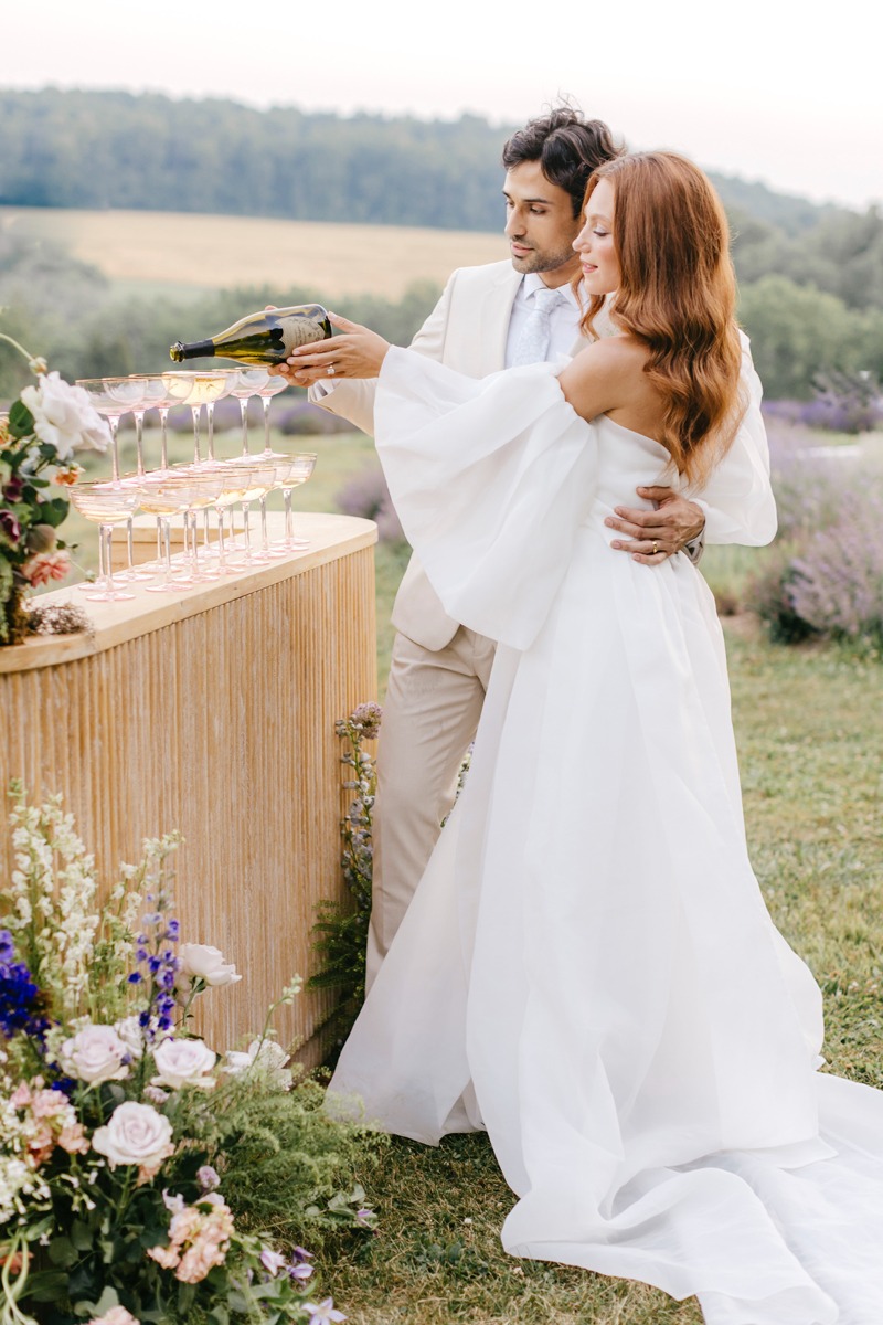 champagne tower ideas