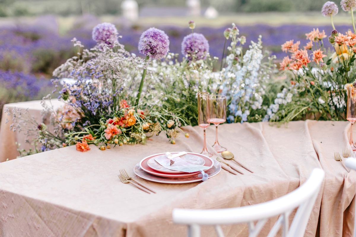 blush wedding tablescape ideas