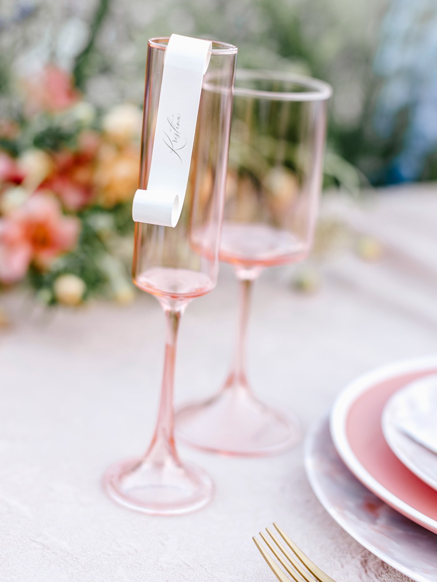 pink wedding tabletop ideas