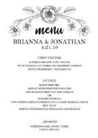 The Botanical Invitation Suite Menu
