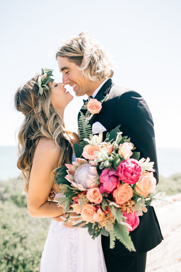 Peach And Magenta Tropical Wedding That You are going to Freak Over