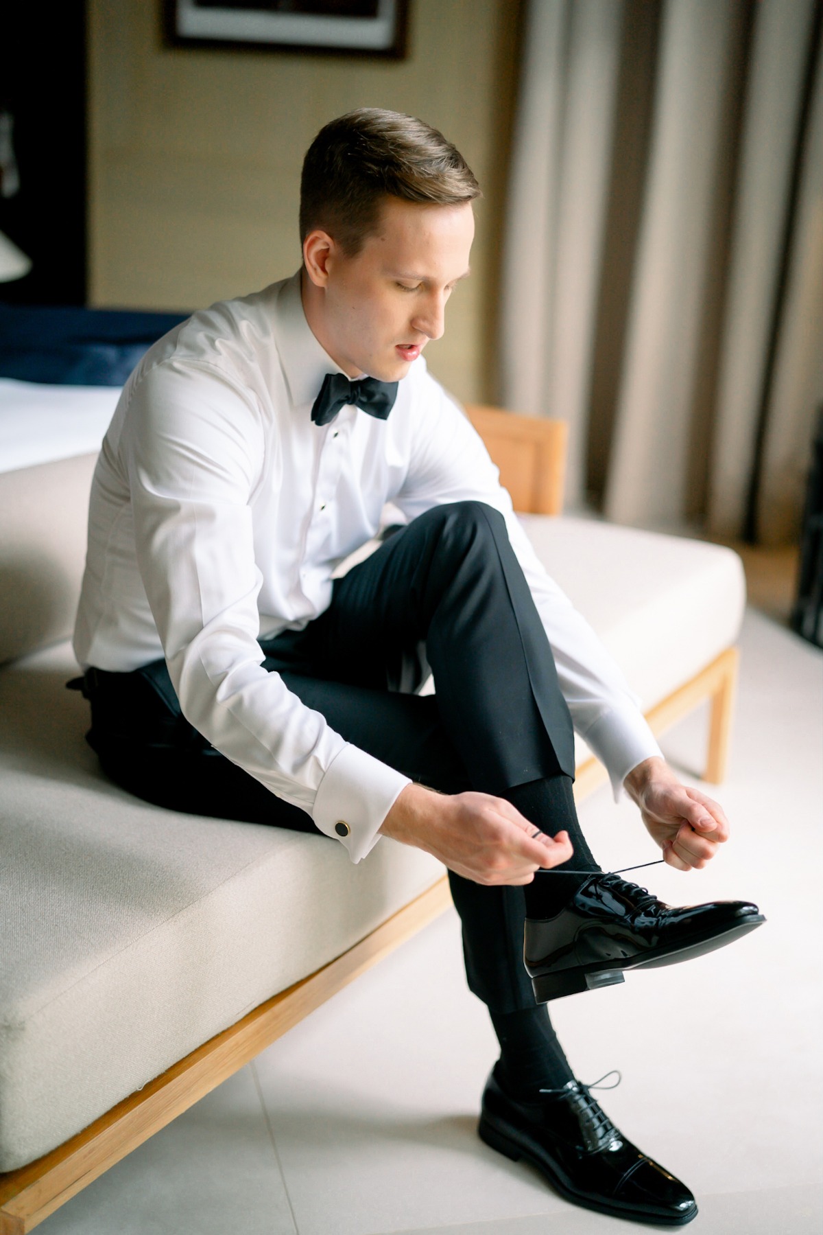 groom getting ready photos