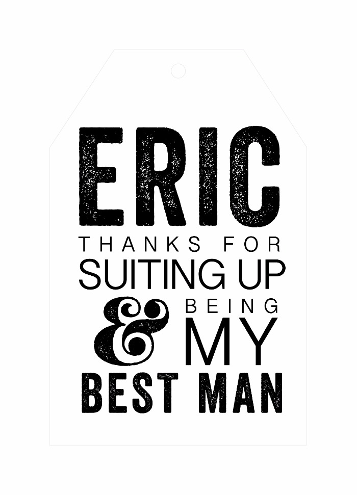 Groomsman Free Printable Will You Be My Tags 
