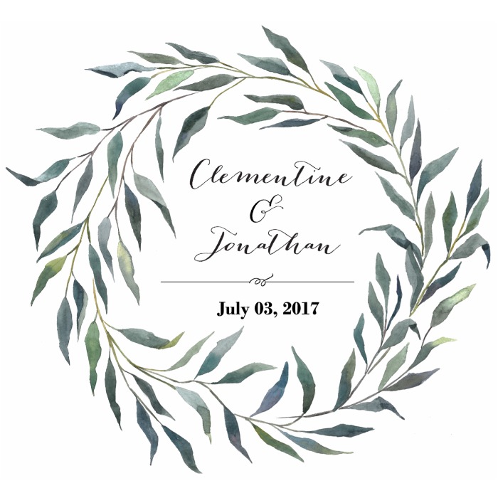 Eucalyptus Wreath Free Printable Monogram